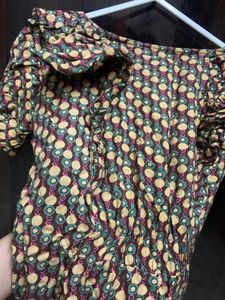 Cotton Frill Tunic Top For Women