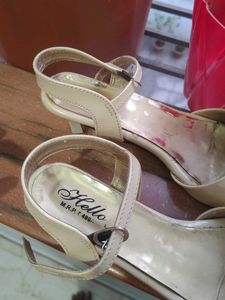 Beige Heels with Ankle Strap
