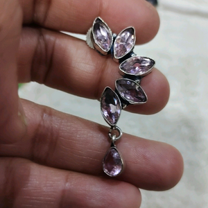 Silver look alike earing