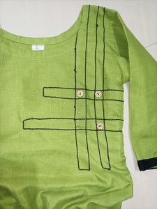 Mehandi Color Kurti