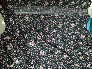 Floral Print Smocked Midi Dress