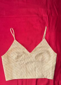 Striped v neck Crop top