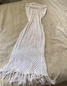 White Crochet Swimsuit Cover-up
