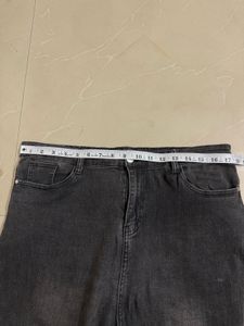 Grey Wide Leg Jeans