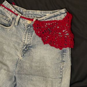 spiderman crochet bandana/belt