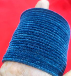 Blue Teal Velvet Bangle Bracelet Set🧿✨🆕