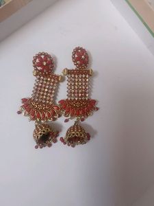 New Without Tag Stylish Red Party Earrings
