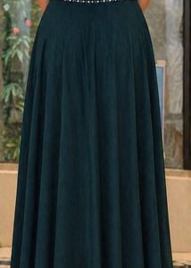 Embroidered Crop Top &amp; Skirt Set