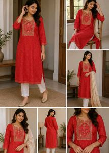Red beautiful kurti for women