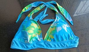 Aqua Blue Swimwear Lightly Padded Bra.