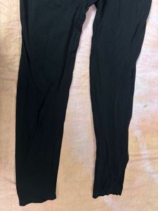 Navy Blue Polka Dot Kurta with black legging