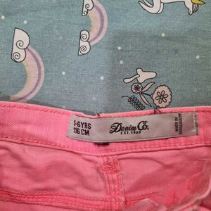 Cute Pink Shorts with Pom-Pom Detail