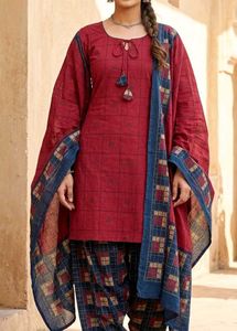 pure cotton Kurta full patiyala with Dupatta