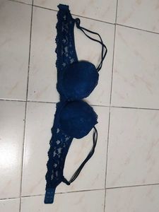 Sexy Navy Lace Push-Up Bra