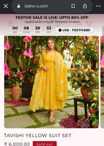 IDAHO Tavisi Yellow Suit Set