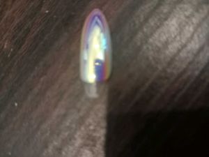 Holographic/Iridescent Press On Nails Almond