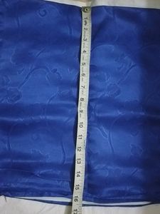6 Cushion Covers Satin Blue
