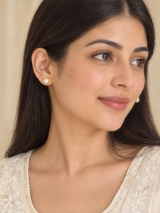 Elegant Pearl Stud Earrings