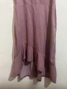 Elegant Lavender Midi Dress