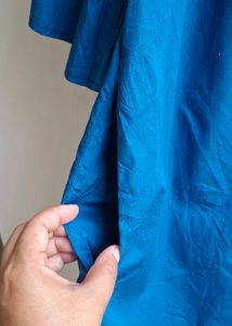 H&amp;M Off-Shoulder Blue Tunic Top