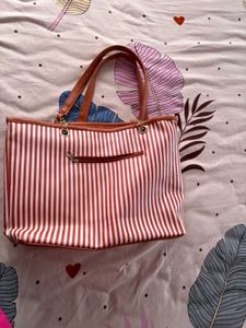 Chic Striped Tote Bag