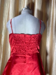 Stunning Red Tiered Mini Dress