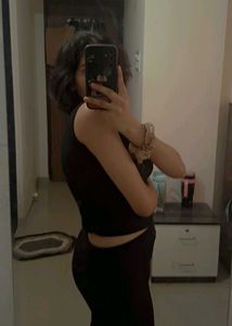 Black Ribbed Mock Neck Tank