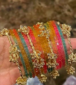 Gold Plated Ghungroo Bangles