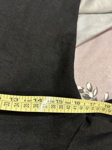 Black Button Detail Long Sleeve Top