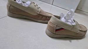 Beige &amp; Cream Boys Loafers