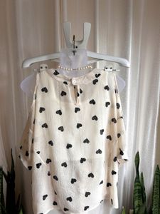 Imported Chic Cold Shoulder Top