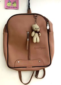 College Going Backpack 🎒 | Baby Pink