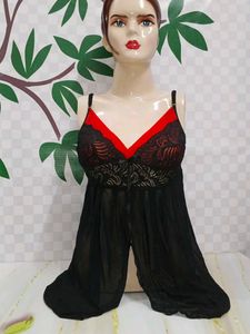 (600)Lace & Mesh Lingerie Set