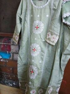 Embroidered Kurta Set with Dupatta