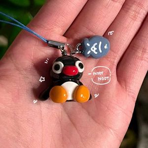 Cute Pingu Charm Keychain