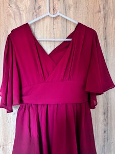 Flare Neck Cake Dress Sexy