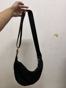 Classic Black Hobo Shoulder Bag