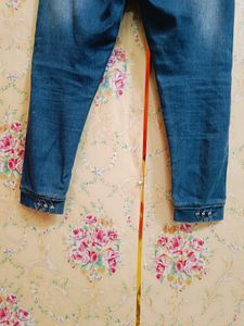 🇳🇿💫🎀Stylish High-Waisted Blue Denim Jeans