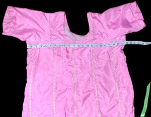 Pink Embroidered Women's Salwar Suit Set with Dupa