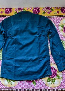 Men's Teal Denim Shirt
