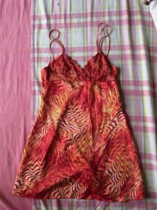Y2K Abstract Summer Lace dress