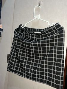 SALE Chic Black &amp; White Slit Skirt