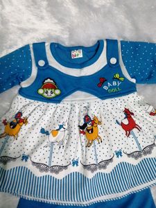 Long Sleeves Frock With Leggings.