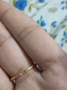 22k pure gold  ring with hallmark