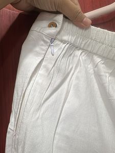 Classic White straight Pants