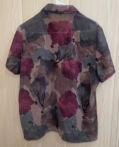 Vintage Floral Print Blouse