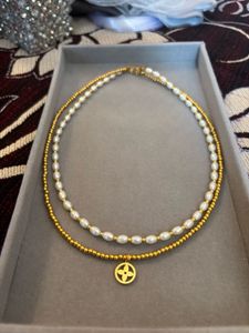 Elegant Double Layer Pearl Necklace