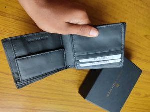 Louis Philippe Black Textured Wallet