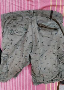 Patterned Cargo Shorts