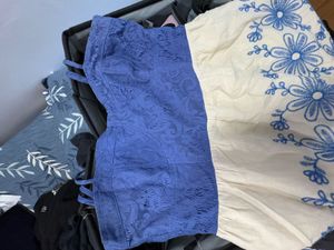 Blue Lace Corset Dress